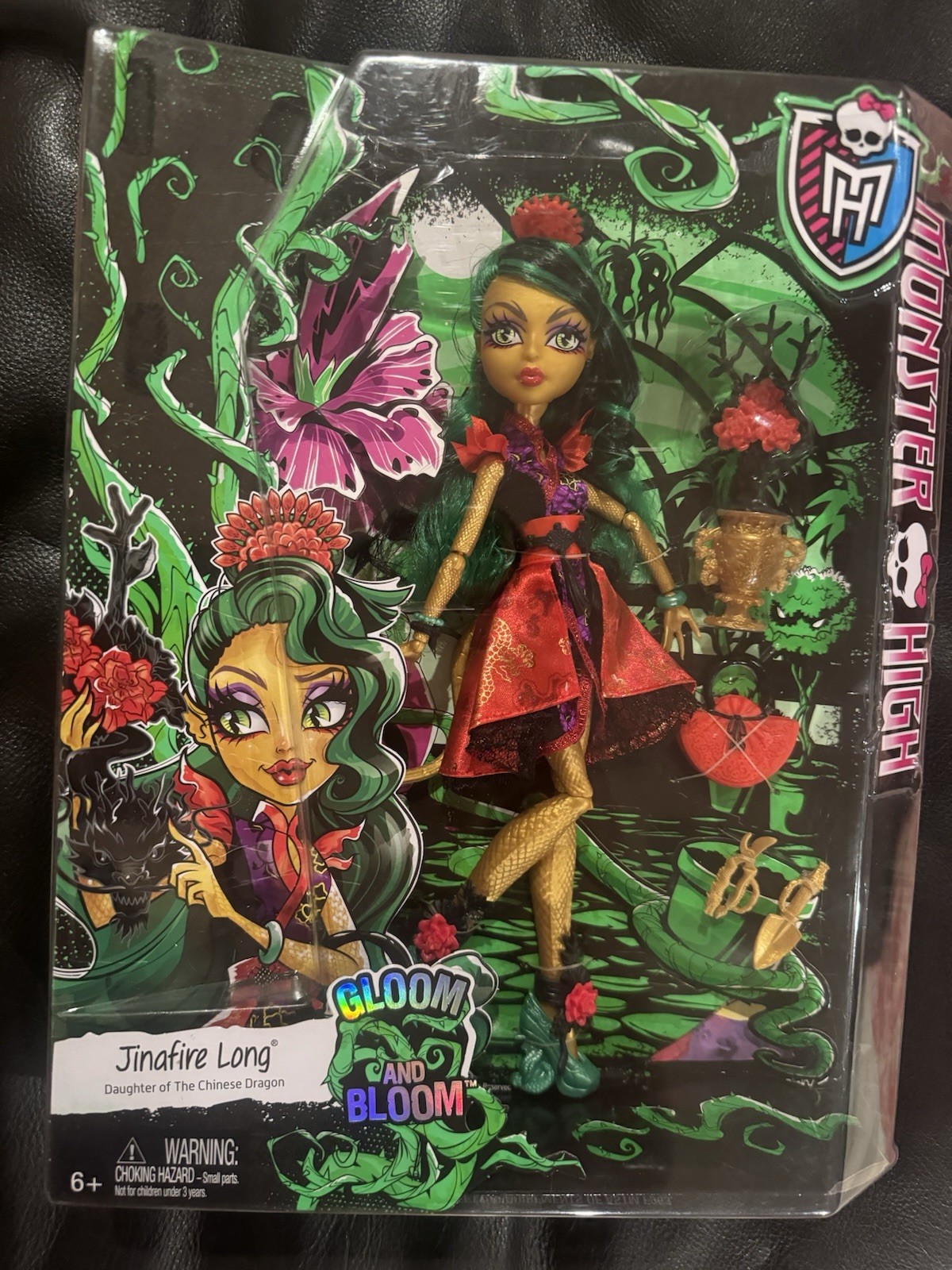 HTF Monster High Doll Jinafire, Long Glom and Bloom Series