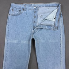 Vintage Levis 501 Jeans Men 38x32 Blue Made USA Light Denim Pants 95 Tag 40x32 