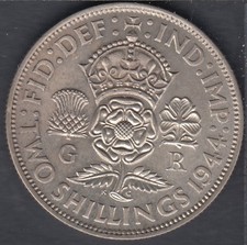 1944 - Florin (Two Shillings) - EF - Grande Bretagne