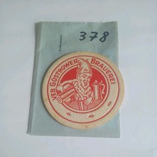 1 Stück Bierdeckel  DDR, VEB Güstrower Brauerei aus Sammlung, Nr. 378