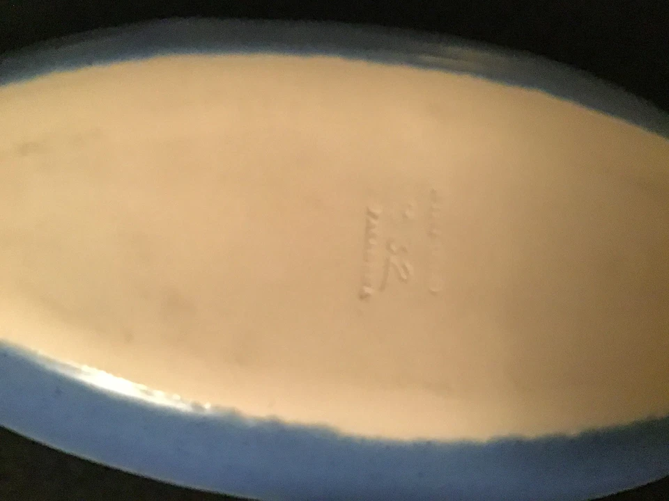 Winfield  Pasadena #332 Relish Tray,Serving Platter,Pink & Blue No Chips - Image 4 of 4