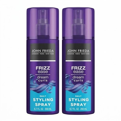 John Frieda Dream Curls Daily Styling Spray 6.7 Oz - Frizz Ease Curly Hair Care
