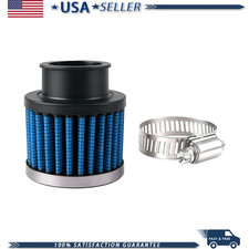 Car Air Intake Filter 25mm Inlet Valve Adjustable Clamp High Flow Ccolor Blue Car Air Intake Filter 25mm Inlet Valve Adjustable Clamp High Flow Ccolor Blue