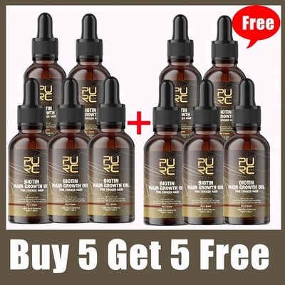 PURC Biotin Fast Hair Growth Oil, Haarwachstumsprodukte, Haar Nachwachsen Serum Kit