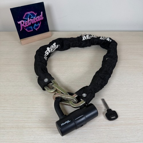 Heavy Duty Masterlock Bike Chain Lock Security Padlock Motorbike Approx 32"