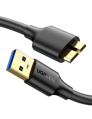 UGREEN Micro USB 3.0 Cable Type A Male to B Cord 1.5FT, Black 