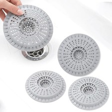 Silicone Drain Hair Catcher, Shower Drain Hair Catcher Cover Protector, Batht...