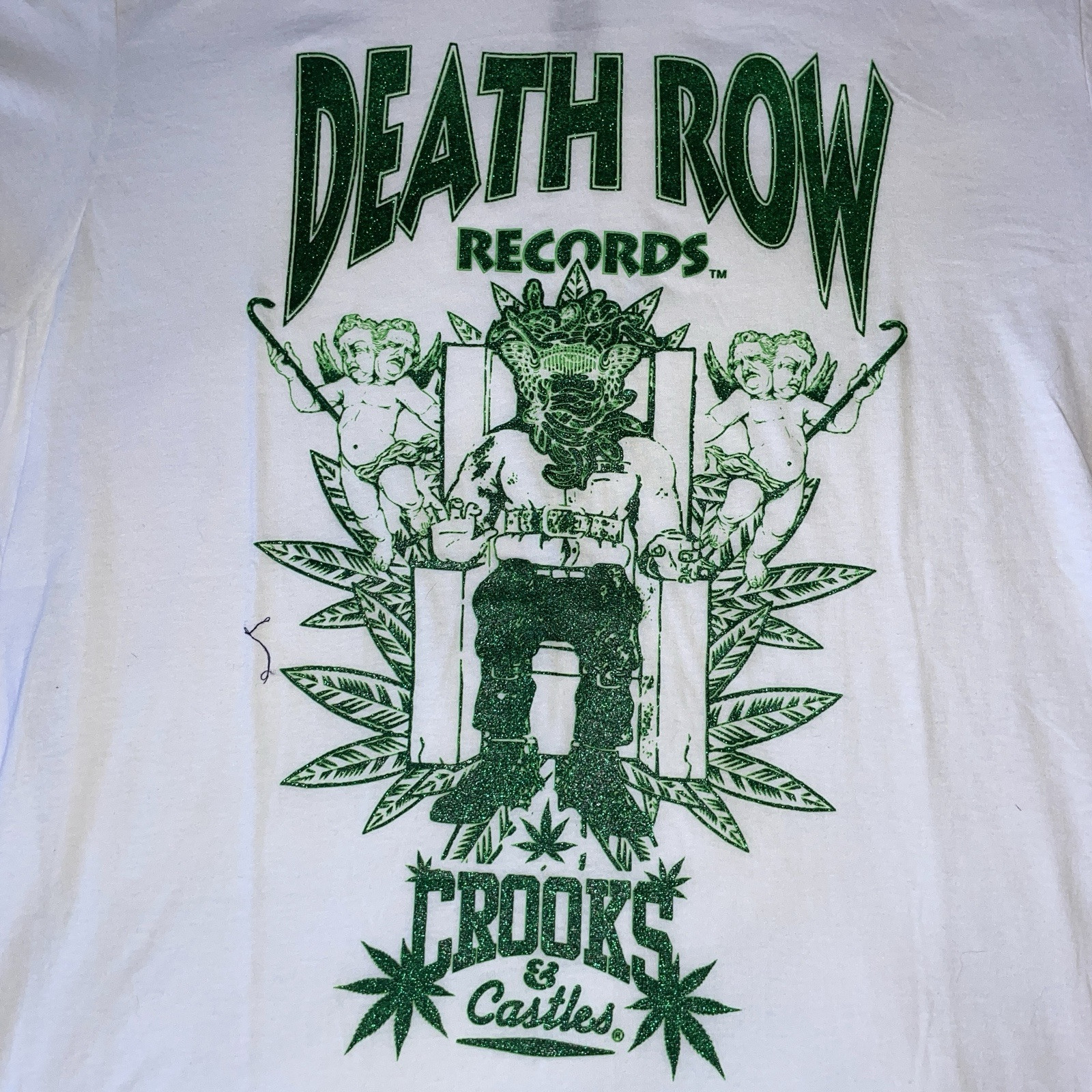 FILA T shirt manica corta grafica Death Row Records Crooks & Castles uomo taglia XL