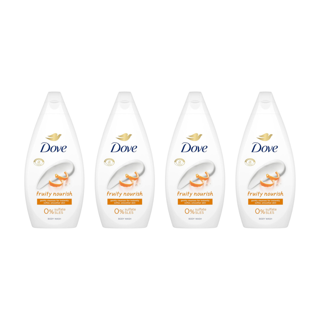 Dove White Women's Fruity Nourish 'Body Wash' For Soft & Smoother Skin, 3X 450Ml In - Image 16