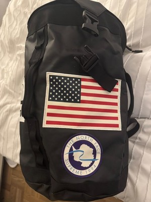 Supreme x The North Face Backpack Black Expedition Flag Patch