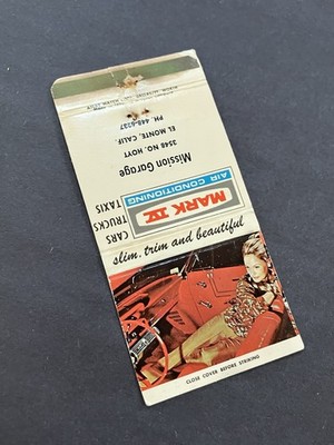 Vintage California Matchbook  Mission Garage  El Monte