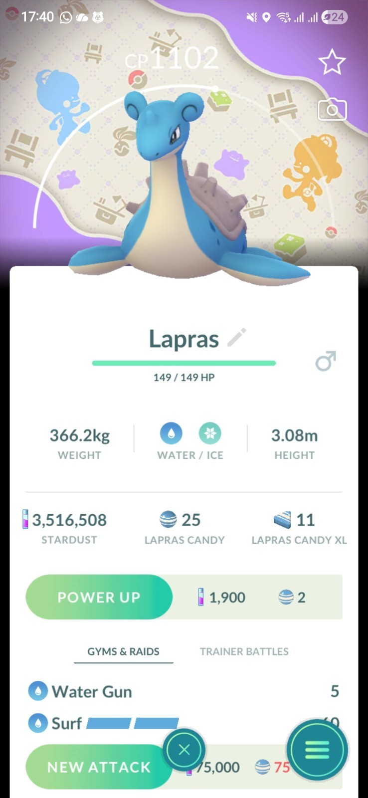 Lapras ( Special Pokopia BG ) Pokemon Trading Go
