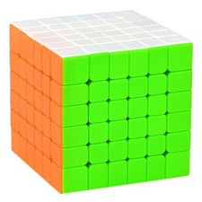 Speed Cube 6x6 Stickerless Magic Cube 3D Puzzle Smooth Turning Brain Toy