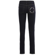 LOVE MOSCHINO dark wash logo skinny jeans sz 27