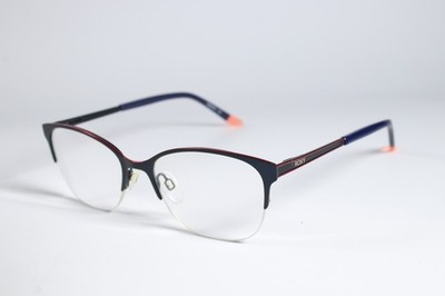 Roxy Brille 52 Damen Blau Halbrand Metall Eyewear Brille Brillengestell 51mm