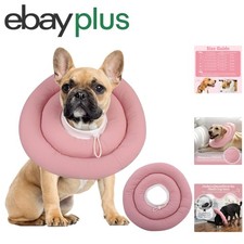 Pink Dog Recovery Collar - Waterproof Soft Cone for Post-Surgery Comfort, Size L