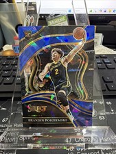 Brandin Podziemski 2023-24 Panini Select Blue Cracked Ice Prizm #299 RC