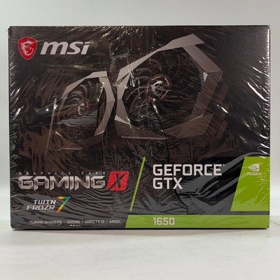 New MSI GeForce GTX 1650 Gaming X 4GB GDDR6 Graphics Card G165D6GX