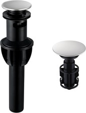 Bathroom Sink Drain, Pop Up Drain Stopper with Overflow, Lavatory Vanity Vessel