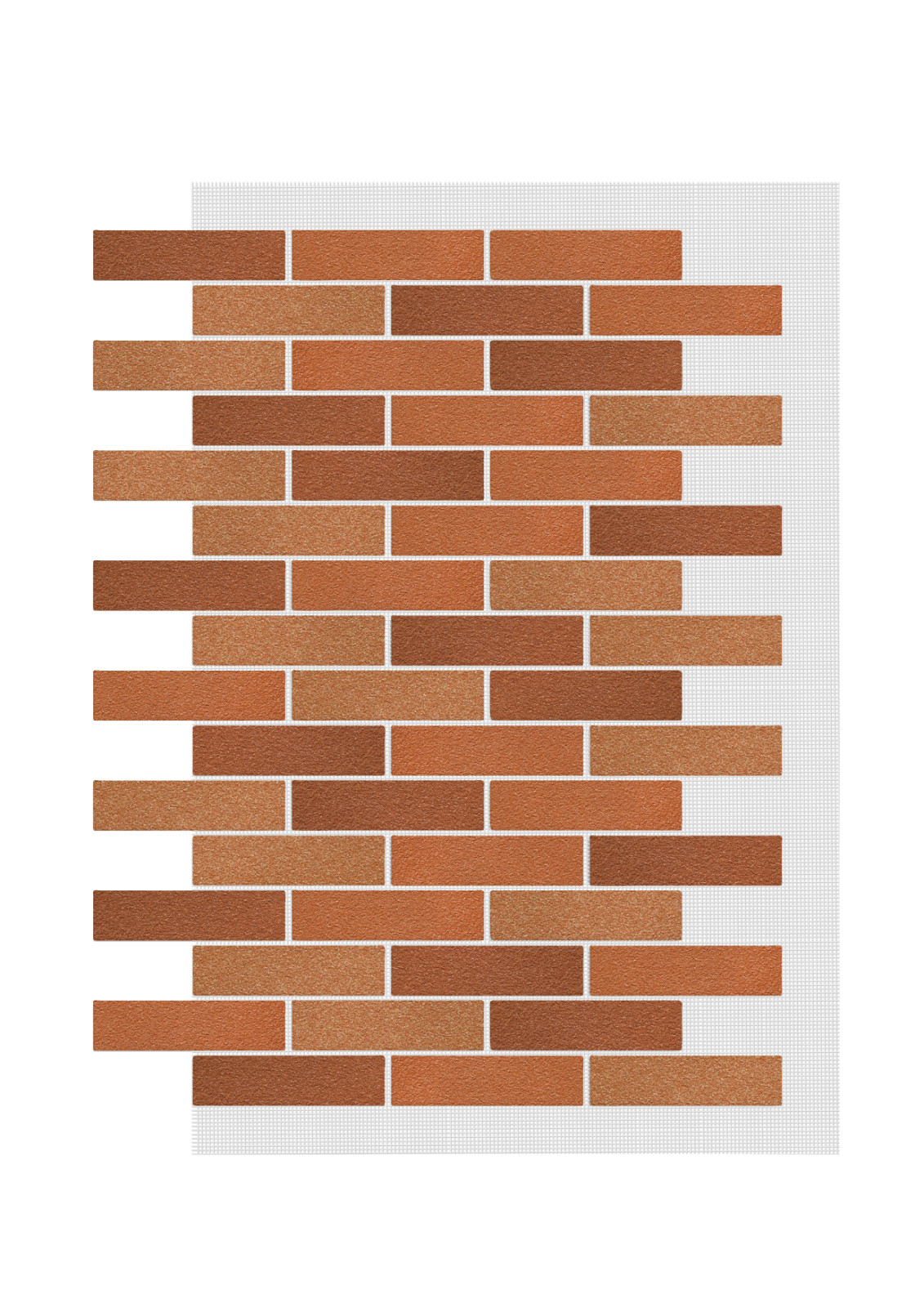 AMK exterior/interior wall cladding, brick effect, facade system, 9 m2