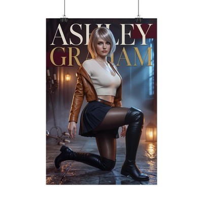 Ashley Graham Resident Evil 4 Poster Survival Horror Game Wall Art Print