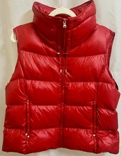 Quiet Luxury Ralph Lauren Down Puffer Vest Women’s XL Red 90% Down Vest