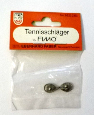 EFA Hobby 8622 26SI Tennisschläger für FIMO, patiniert &  silberfarben,  Neu