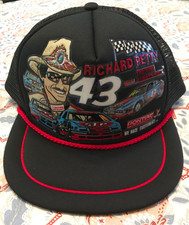 Vintage Richard Petty Hat 90s NASCAR Trucker Cap STP Racing