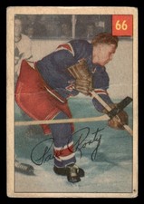 1954 PARKHURST PAUL RONTY 66 GOOD SET BREAK HOCKEY NEW YORK RANGERS