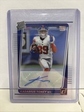 2021 Panini Clearly Donruss - Rated Rookie Kadarius Toney #65 Autographs (AU,...