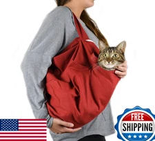 Cat-in-the-Bag Cozy Comfort Carrier - Extra Small Red Cat Carrier Soft and Pet C