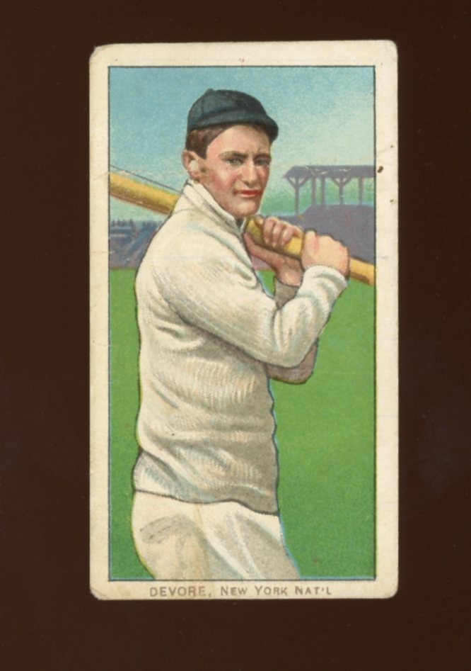 1909-11 T206 Baseball #129 Josh Devore Polar Bear GD *h1