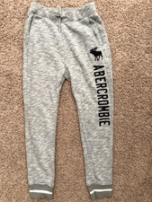 Boys Abercrombie Kids EUC 11/12 Gray Jogger Sweatpants