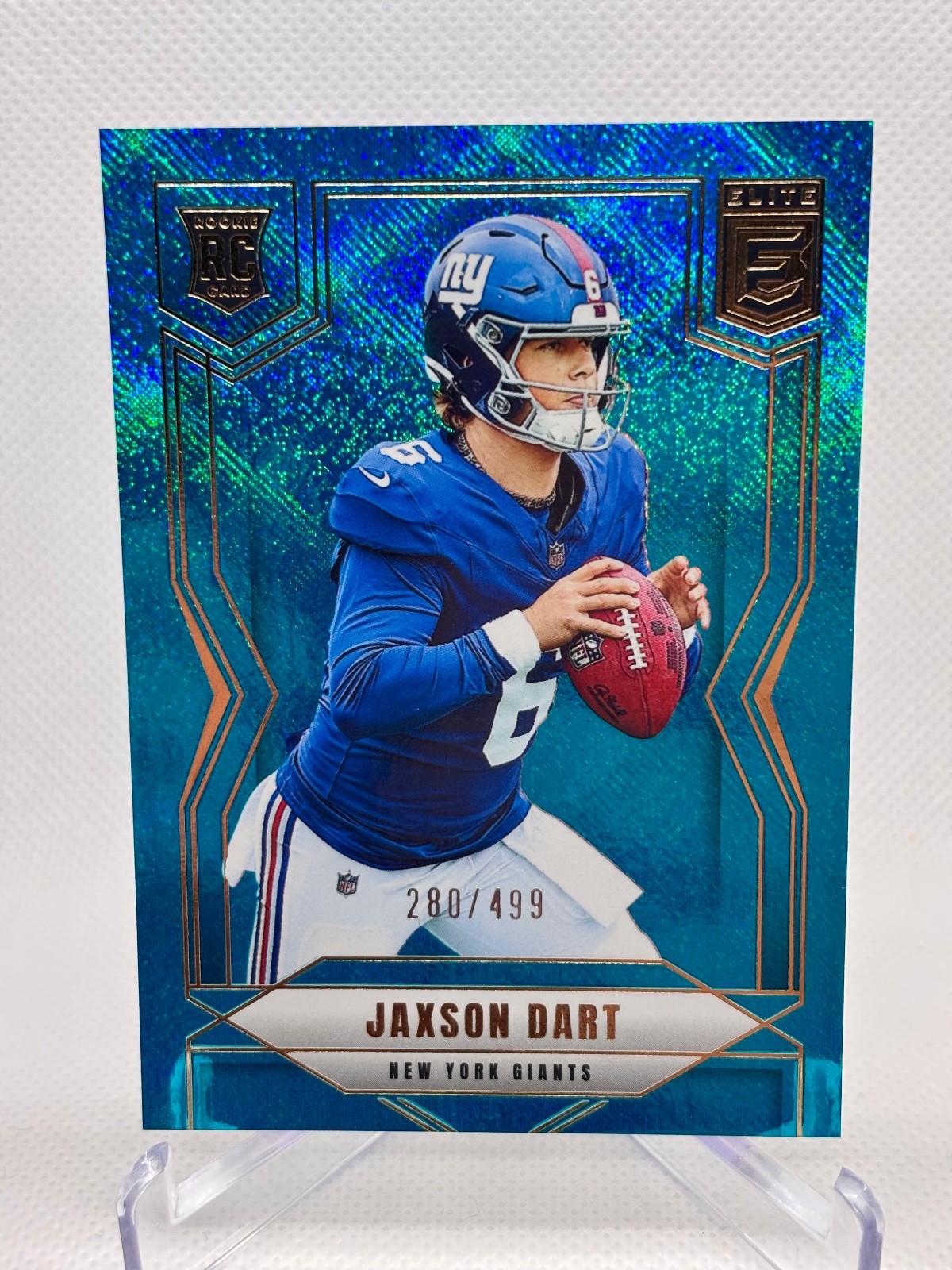 2025 Donruss Elite - Jaxson Dart [Teal Matrix] /499 #103 (RC)