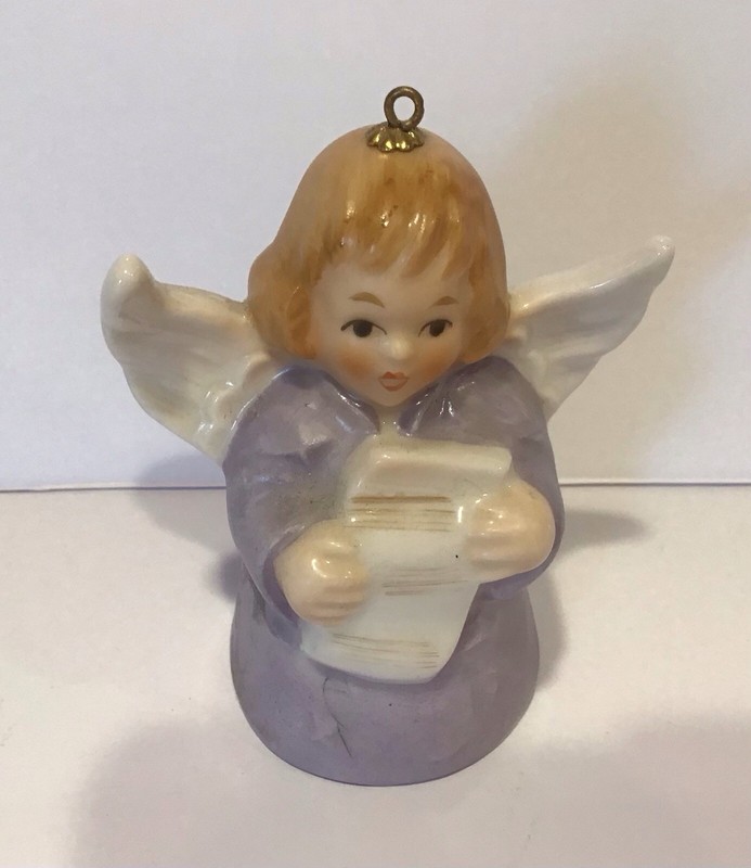 Vintage Goebel Christmas Angel Bell Ornament 1981 West Germany