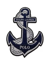 Polo Ralph Lauren Blue & White Anchor Iron-On...