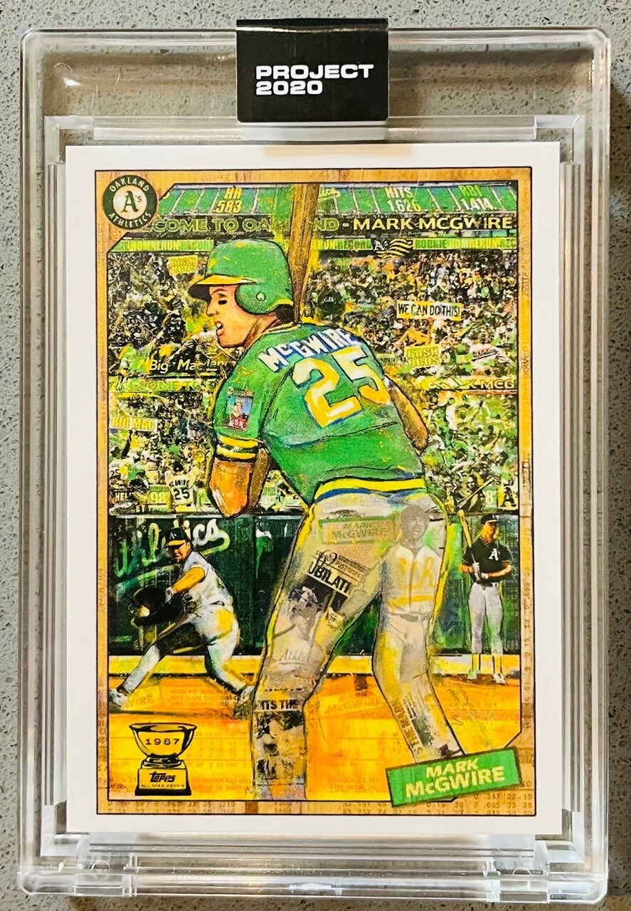 1987 Topps Baseball Project 2020 MLB #97 Mark McGwire by Andrew Thiele Athletics