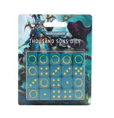THOUSAND SONS DICE 40K WARHAMMER 40000 D6 TZEENTCH CHAOS NEW SEALED