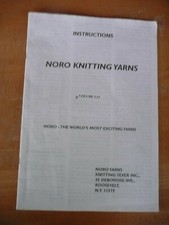 Volume 13 Noro Knitting Yarns Instructions Book patterns no pictures