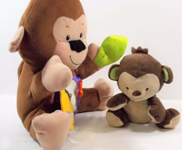 Fisher Price Brown Monkey Talking Singing Plush Activity Toy Plus 6