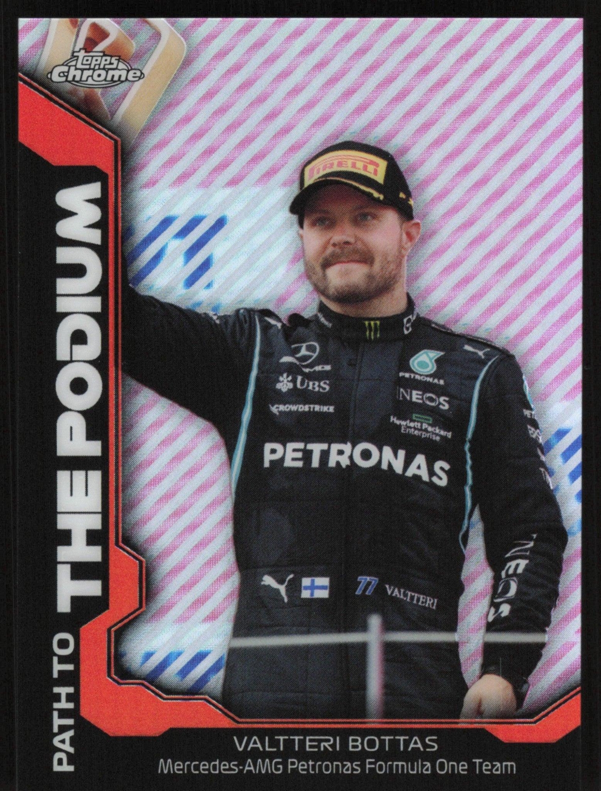 Valtteri Bottas 2021 Topps Chrome Formula 1 Path to the Podium # PTP-VB Insert