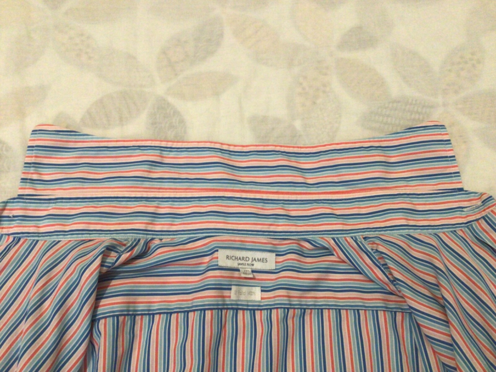 FILA Camicia uomo Richard James Savile Row 17 in colletto o grande a righe luminose