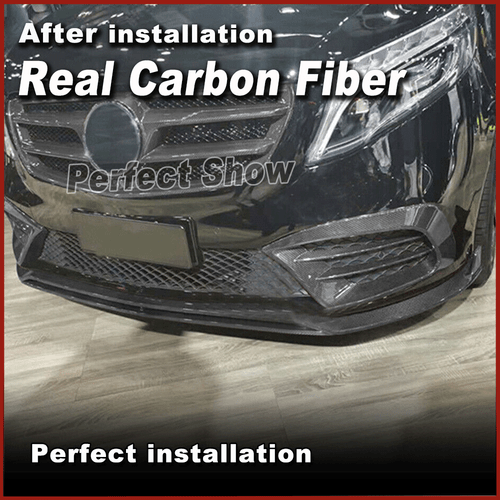 Fit for Benz W447 V220D V250 2020-2021 Dry Carbon Fiber Front Bumper Lip Spoiler - Picture 3 of 10