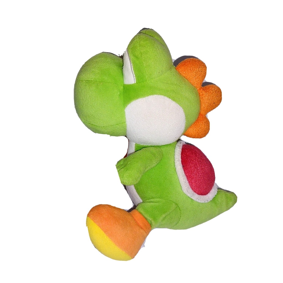 Nintendo Super Mario YOSHI Green Cream Orange 8in Sitting Plush No