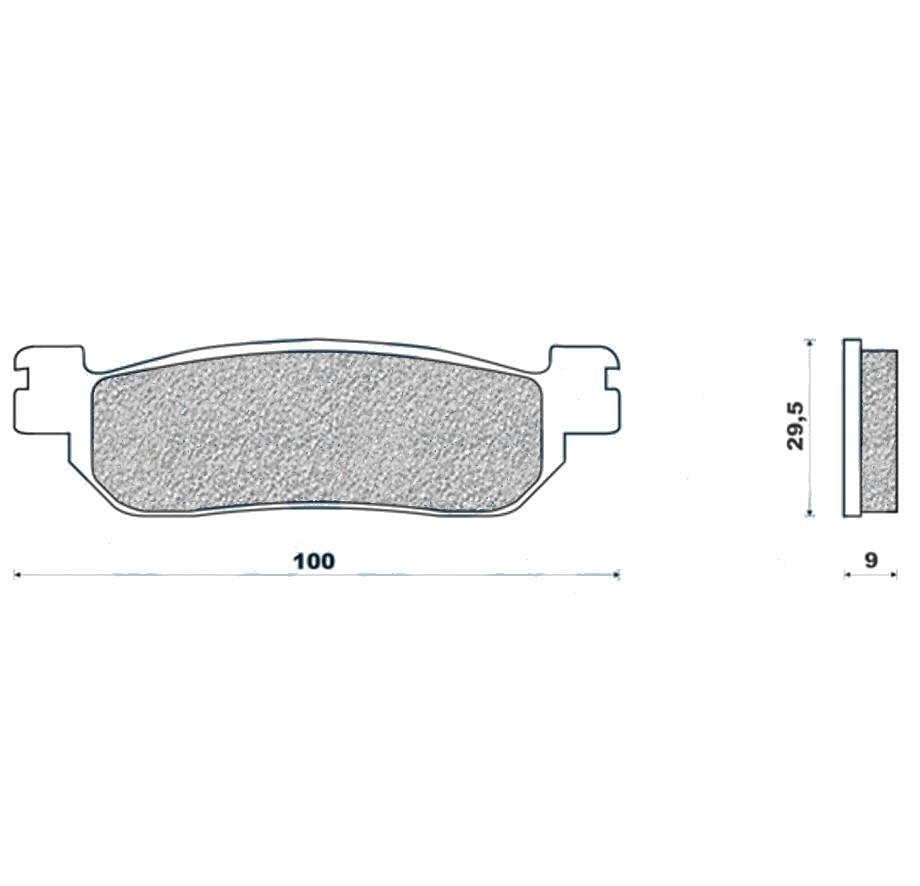 Plaquettes frein 250 skyliner Galfer ar g1054 pour scooter majesty et xmax