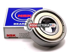 NSK 6304 ZZ DEEP GROOVE BALL BEARING, METAL SHIELDED 20x52x15mm