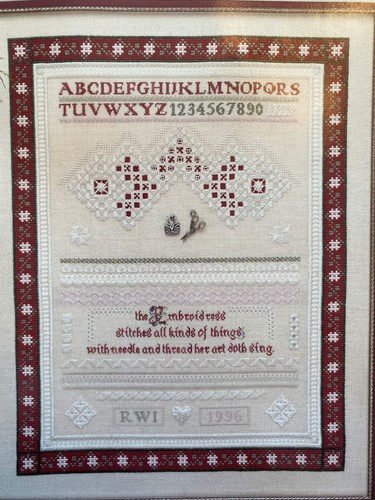 Moss Creek Designs EMBROIDRESS BAND SAMPLER Cross Stitch Pattern Chart w/Charms - Picture 4 of 4