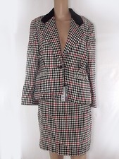 Antica Sartoria Tailleur Da Donna Beige Taglia 42 Gonna In Pura Lana Made Italy