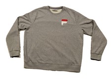 Vintage Fila Grey Crewneck Sweater Size XXL Embroidered Chest