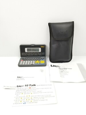 Lingo 26 Language Translator Electronic Calculator World Clock TR-9801 RARE